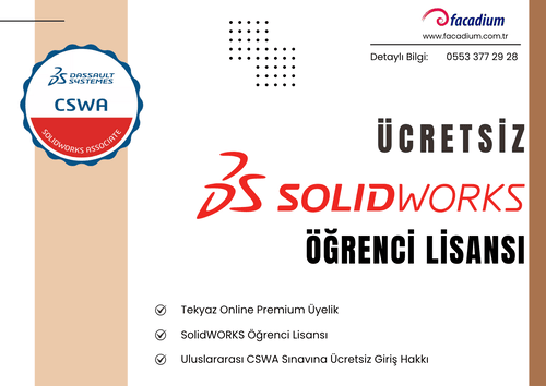 SolidWORKS Ücretsiz Öğrenci Lisansı